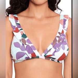 Ruffle floral bikini